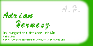 adrian hermesz business card